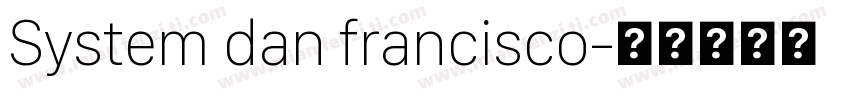 System dan francisco字体转换